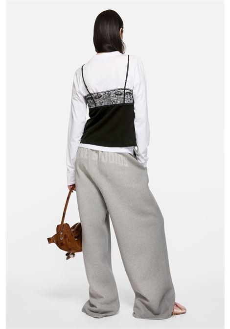 top lace strap blouse donna nera ACNE STUDIOS | AC0741900